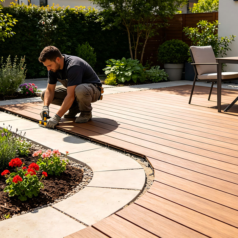 Aluminum outdoor decking