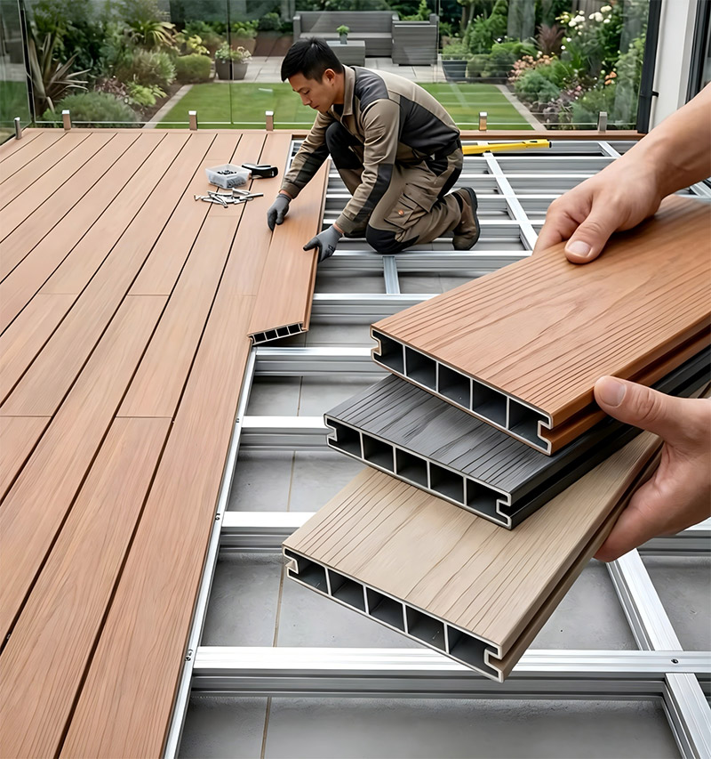 Aluminum outdoor decking 4