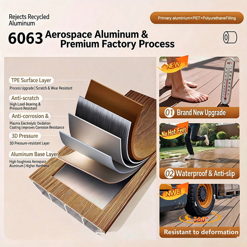 Aluminum outdoor decking 5